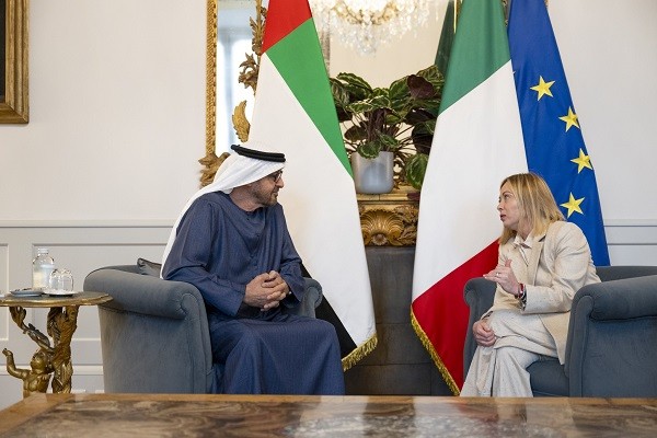 Giorgia Meloni and Sheikh Mohamed bin Zayed