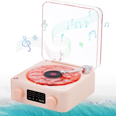 Waves Vinyl Bluetooth Speaker, Vinyl Record Player Style Speaker with Ocean Sound White Noise, Retro Profile Picture