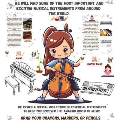 🎨 Musical Instruments Coloring Book for adults and kids: Instruments of Joy, A Colorful Music Journe Profile Picture