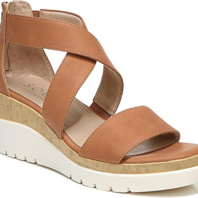 👡 Naturalizer Soul Women's Goodtimes Crisscross Strappy Wedge Sandal Profile Picture