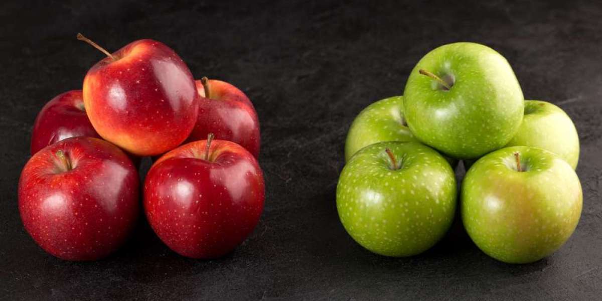 How are red apples different from green ones?