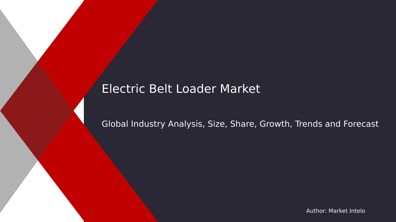 Electric Belt Loader Market Research Report 2033