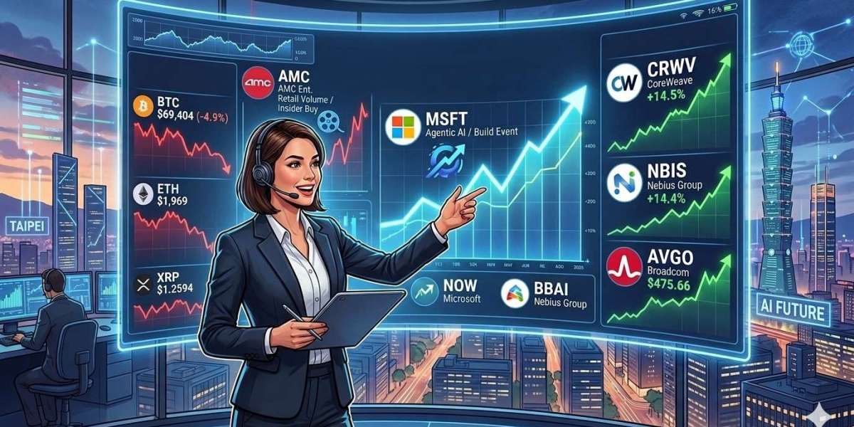 Global Market Pulse Today: AI Surge Powering CRWV, NBIS, and AVGO to New Heights; MSFT and NOW Steady While BBAI, AMC, Bitcoin, Ethereum, and XRP Mane