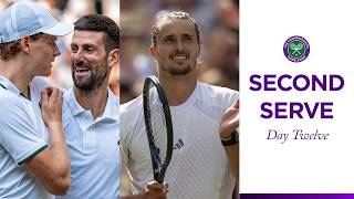 Sinner prevails over Djokovic & Zverev soars through ? | Second Serve | Day Twelve | Wimbledon 2026